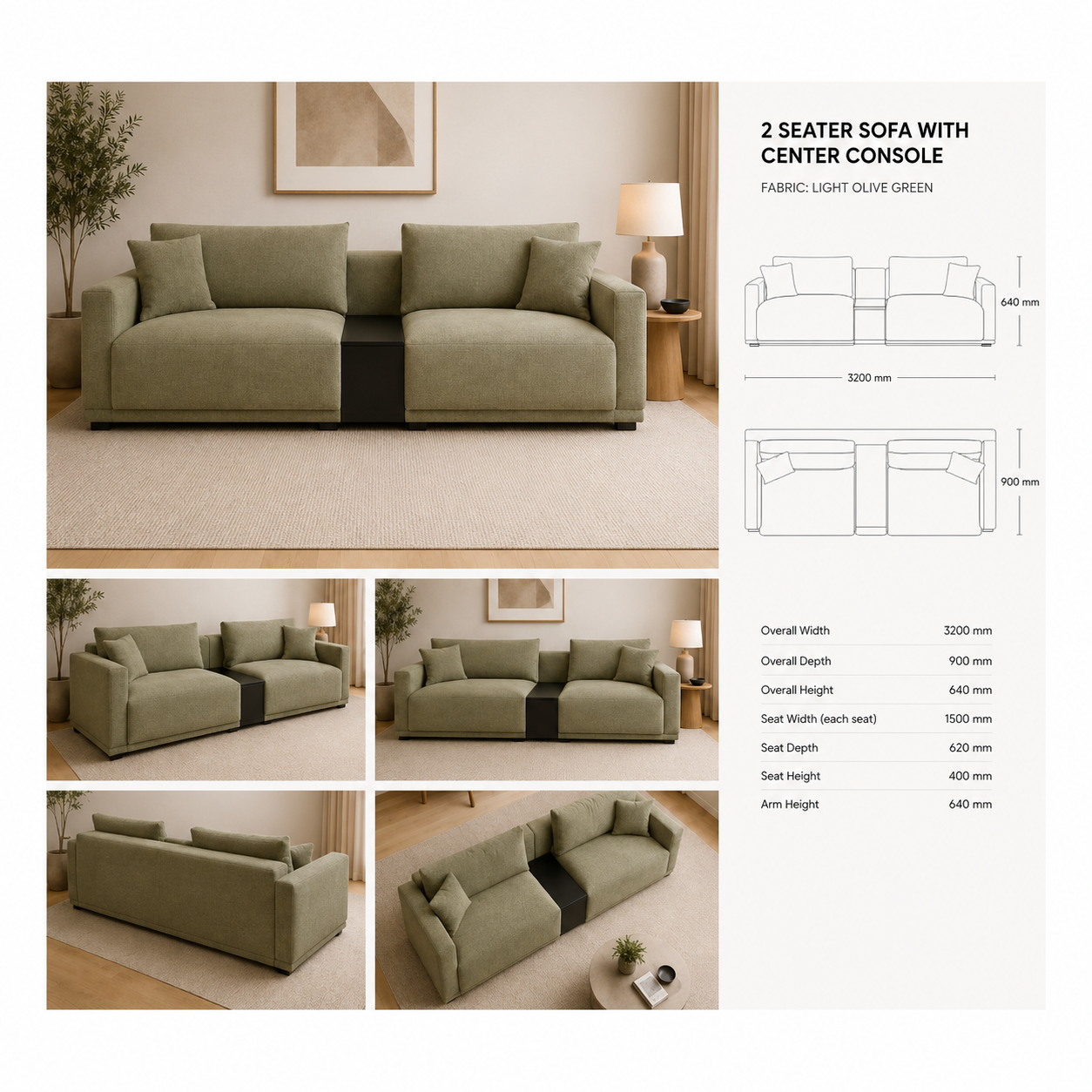 Phoenix straight Sofa