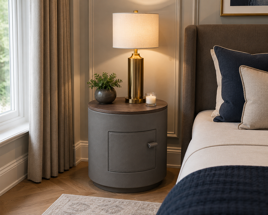 Aegean Bedside Table Grey