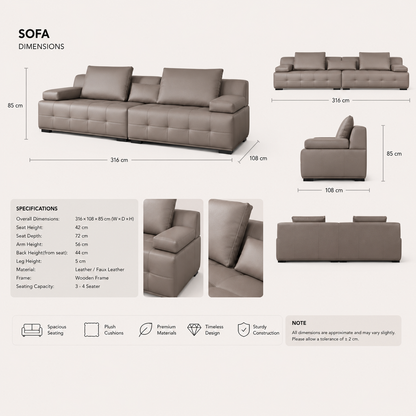 Milano Modern Sofa