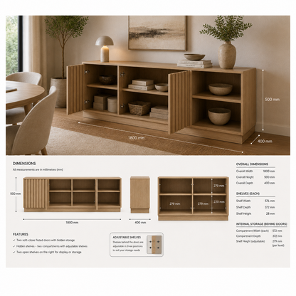 Melina TV Unit Beige