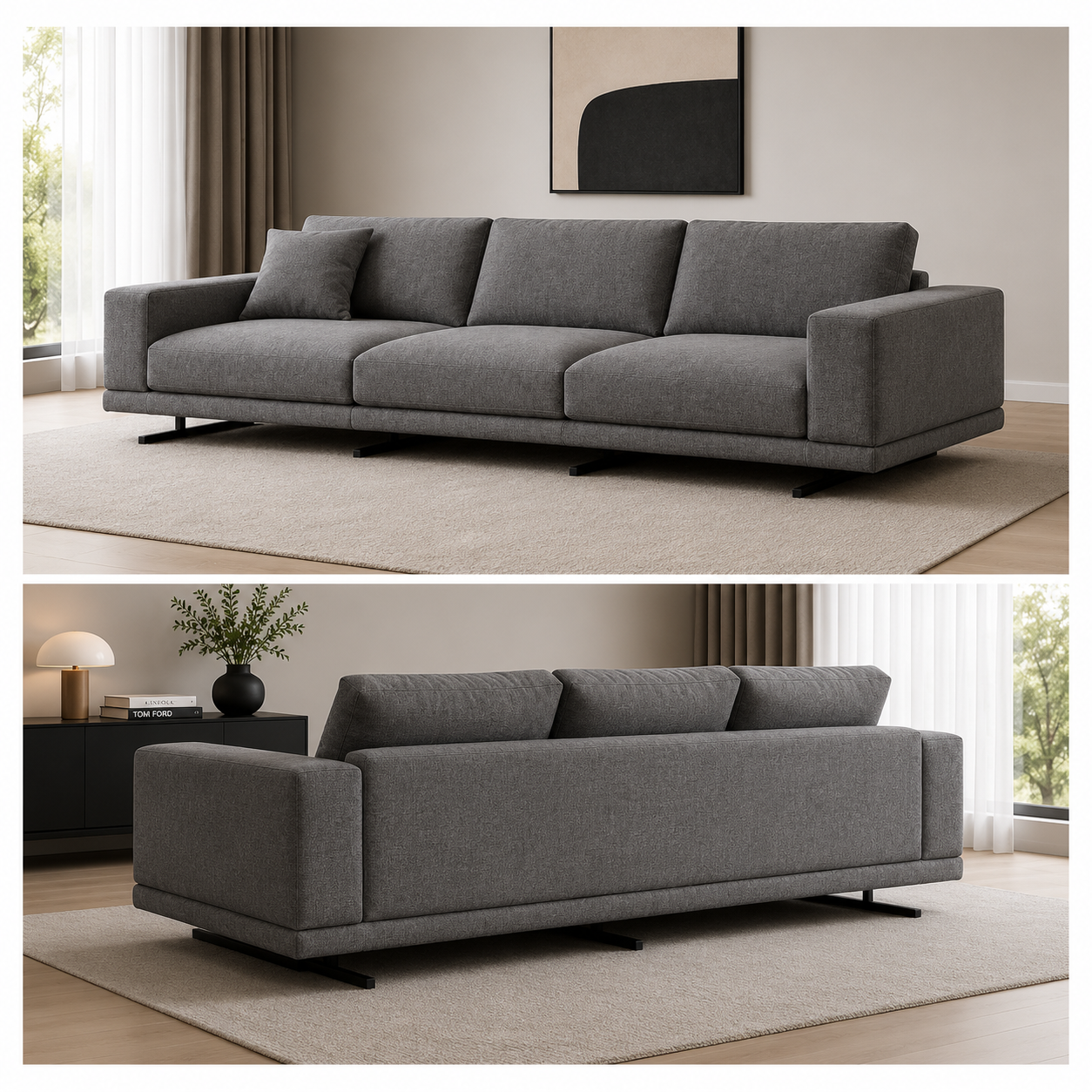 Plush Sofa 3-Seaters