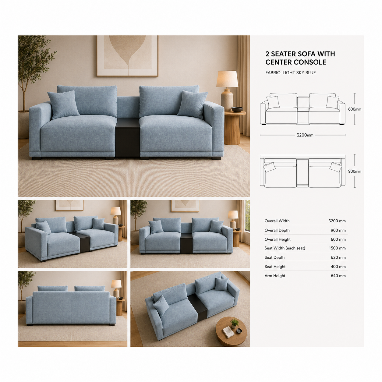 Phoenix straight Sofa
