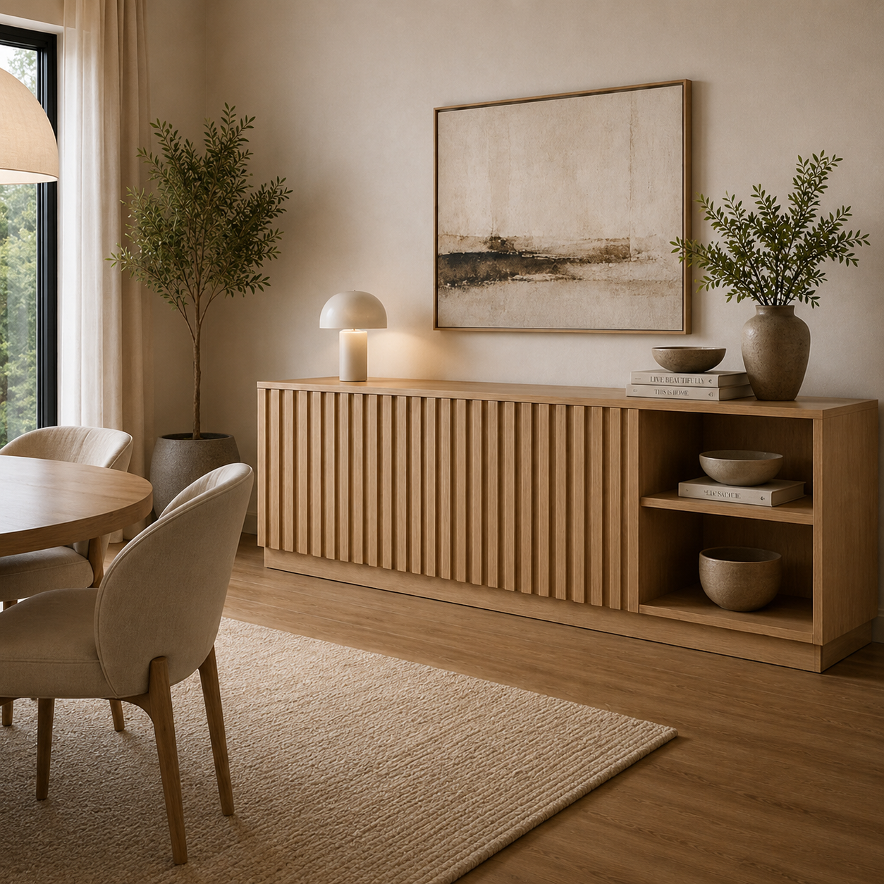 Melina TV Unit Beige