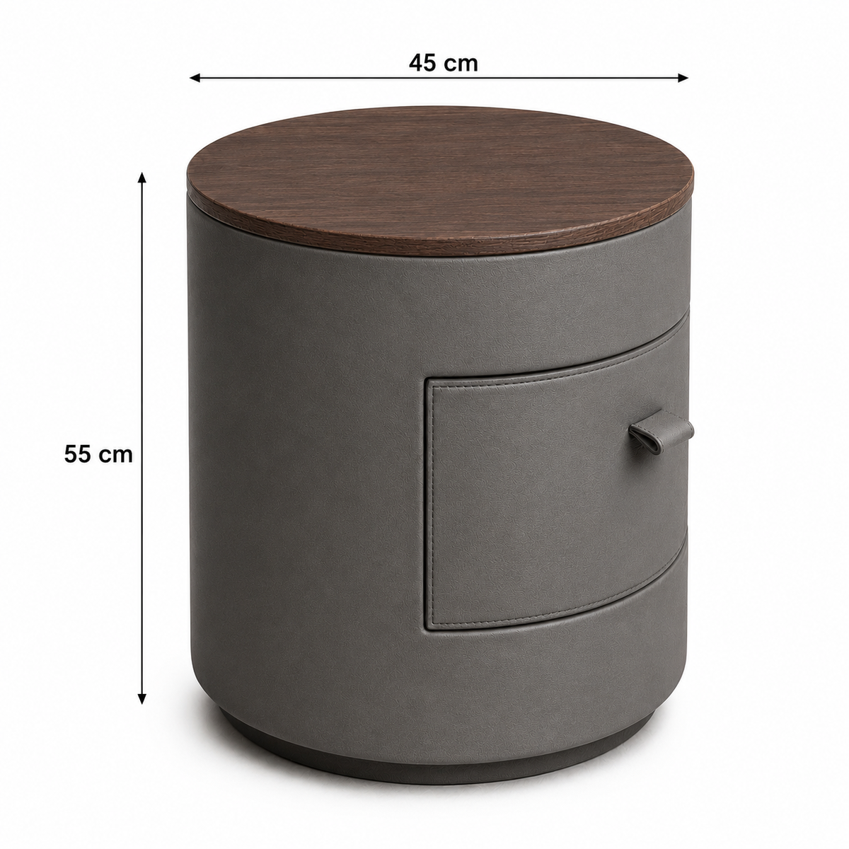 Aegean Bedside Table Grey