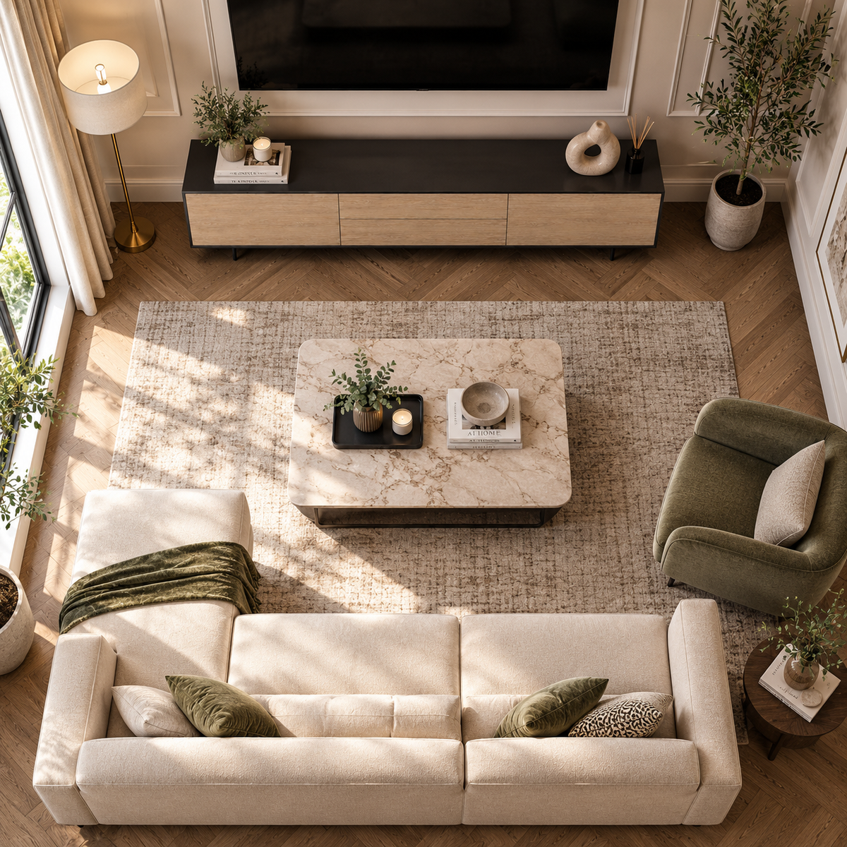 Kirova Tv Unit Beige