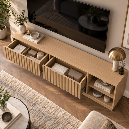 Melina TV Unit Beige