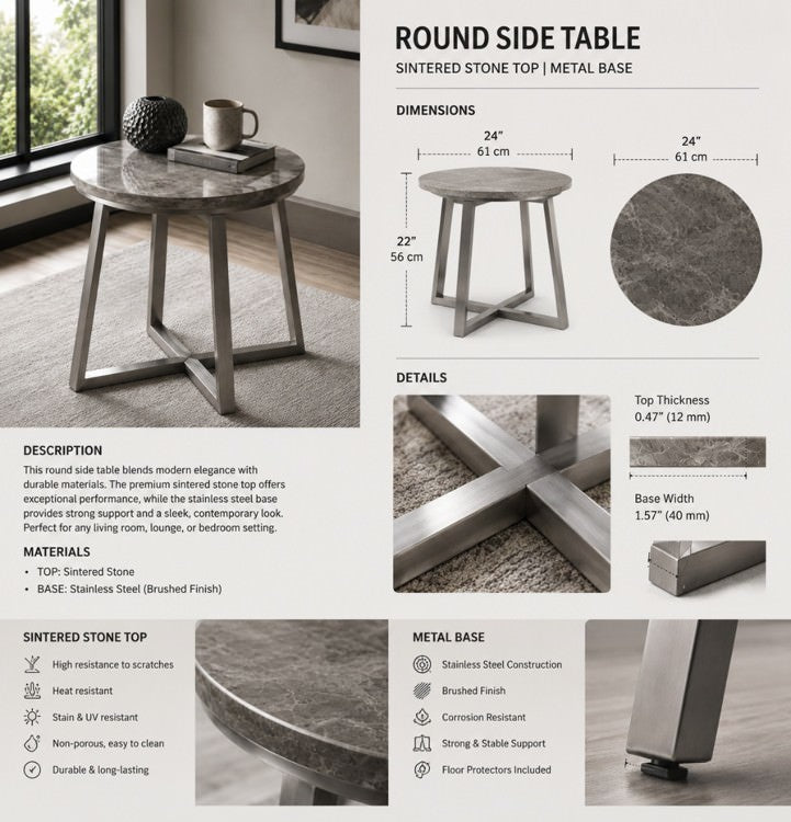 Birch Side Table